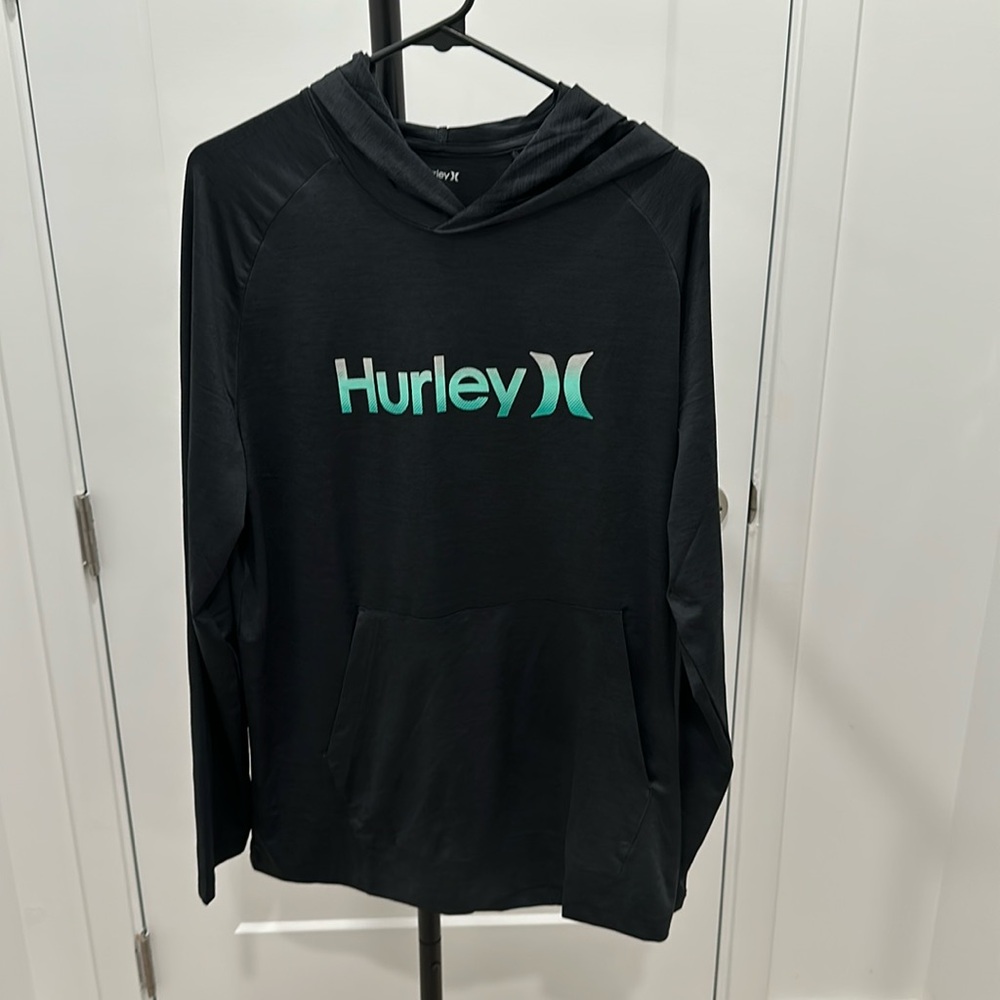 Hurley Long Sleeve Sun Shirt Hoodie SPF Men’s Large